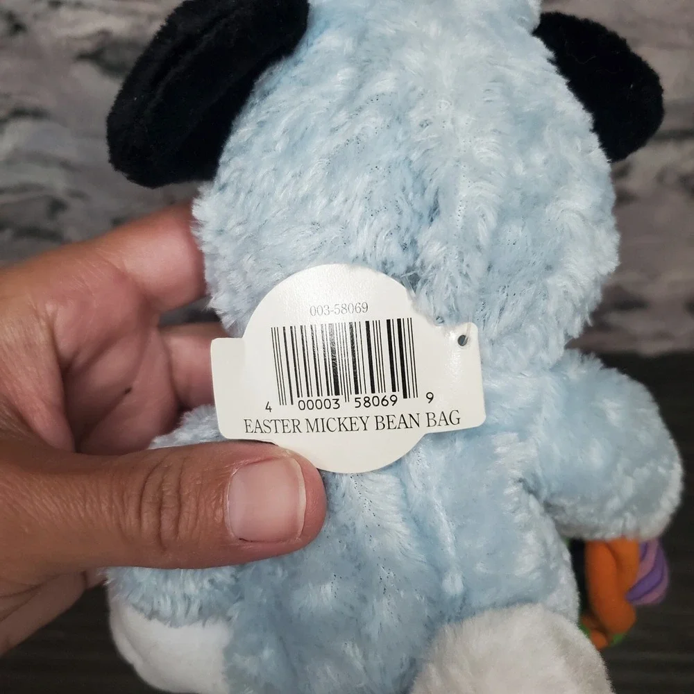 Disneyland  Mickey Mouse Easter Plush In Blue Bunny Suit With‎ Eggs / Basket 10